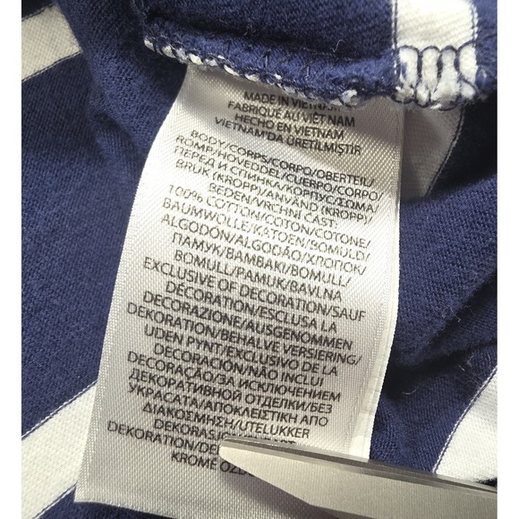 Polo Ralph Lauren Hoodie Shirt Men XL Pullover Lightweight Cotton Striped Blue - Picture 7 of 9